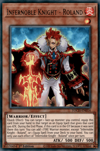 Infernoble Knight - Roland - TOCH-EN014 Ultra Rare 1st Edition