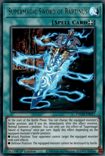 Supermagic Sword of Raptinus - TOCH-EN017 Ultra Rare Unlimited