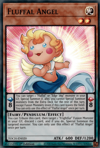 Fluffal Angel - TOCH-EN020 Super Rare 1st Edition