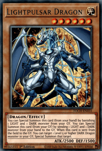 Lightpulsar Dragon - TOCH-EN031 Rare 1st Edition