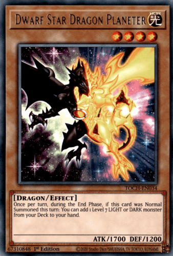 Dwarf Star Dragon Planeter - TOCH-EN034 Rare Unlimited