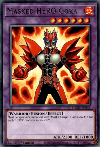 Masked HERO Goka - TOCH-EN043 Rare 1st Edition