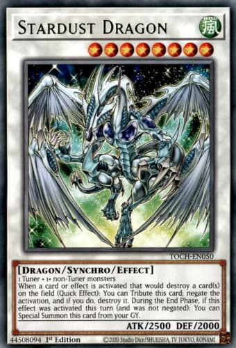 Stardust Dragon - TOCH-EN050 Collector's Rare Unlimited