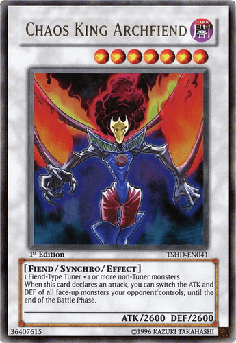 Chaos King Archfiend - TSHD-EN041 Ultimate Rare 1st Edition
