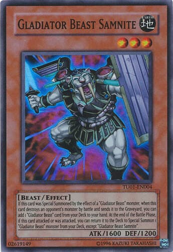 Gladiator Beast Samnite - TU01-EN004 Super Rare Unlimited