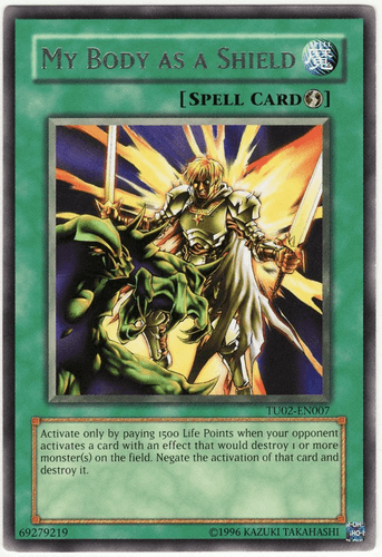 My Body as a Shield - TU02-EN007 Rare Unlimited