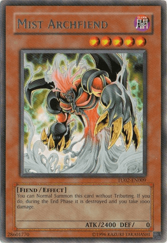 Mist Archfiend - TU02-EN009 Rare Unlimited