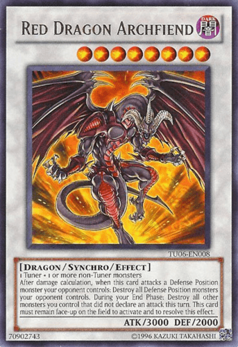 Red Dragon Archfiend - TU06-EN008 Rare Unlimited