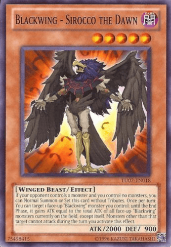 Blackwing - Sirocco the Dawn - TU07-EN018 Common Unlimited