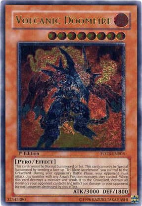 Volcanic Doomfire - FOTB-EN008 Ultimate Rare 1st Edition