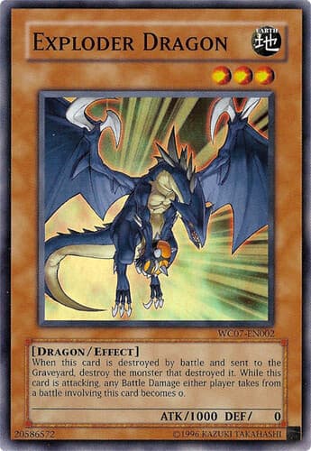 Exploder Dragon - WC07-EN002 Super Rare Limited Edition