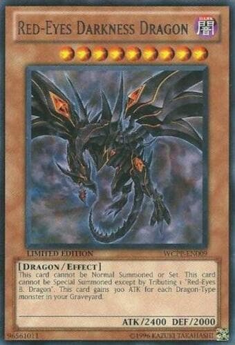 Red-Eyes Darkness Dragon - WCPP-EN009 Rare Limited Edition