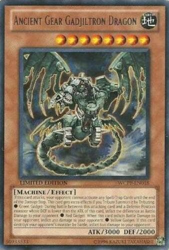 Ancient Gear Gadjiltron Dragon - WCPP-EN018 Rare Limited Edition