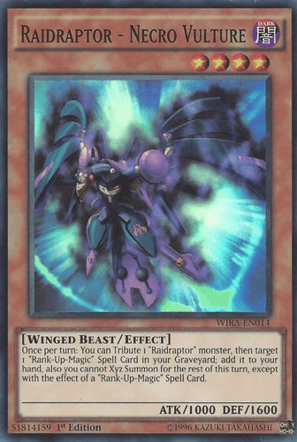 Raidraptor - Necro Vulture - WIRA-EN014 Super Rare 1st Edition