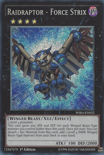 Raidraptor - Force Strix - WIRA-EN022 Secret Rare 1st Edition