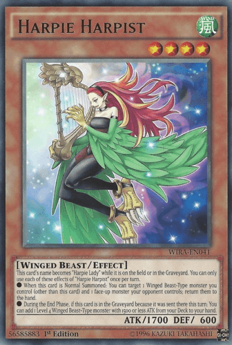 Harpie Harpist - WIRA-EN041 Rare 1st Edition