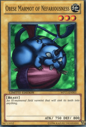 Obese Marmot of Nefariousness - WP11-EN003 Super Rare Limited Edition