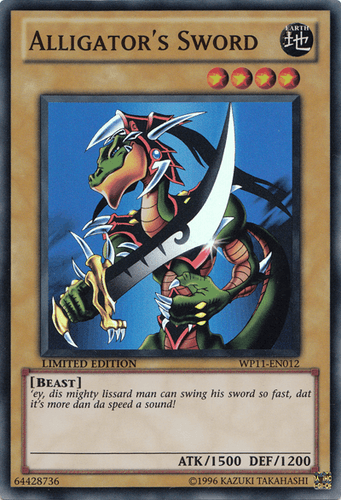 Alligator's Sword - WP11-EN012 Super Rare Limited Edition