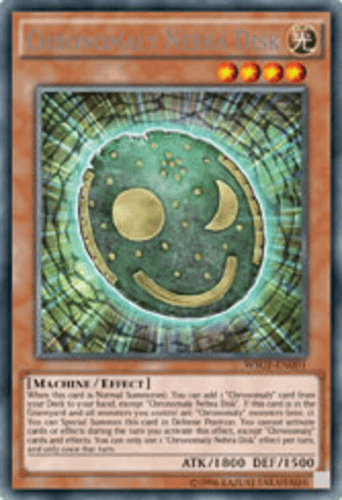 Chronomaly Nebra Disk - WSUP-EN001 Prismatic Secret Rare 1st Edition