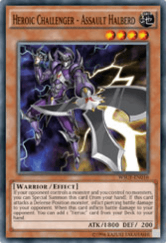 Heroic Challenger - Assault Halberd - WSUP-EN016 Super Rare 1st Edition
