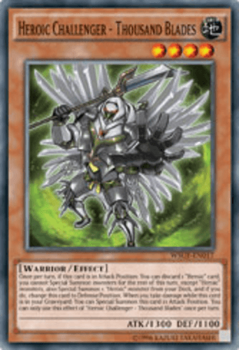 Heroic Challenger - Thousand Blades - WSUP-EN017 Super Rare 1st Edition