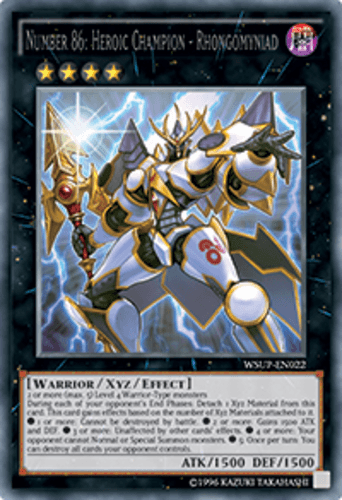 Number 86: Heroic Champion - Rhongomyniad - WSUP-EN022 Prismatic Secret Rare 1st Edition