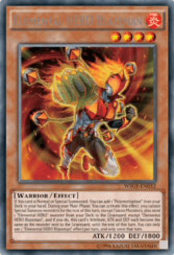 Elemental HERO Blazeman - WSUP-EN032 Prismatic Secret Rare 1st Edition
