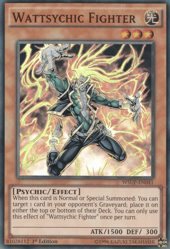 Wattsychic Fighter - WSUP-EN041 Super Rare 1st Edition