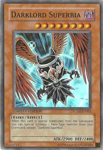 Darklord Superbia - YCSW-EN002 Ultra Rare Limited Edition