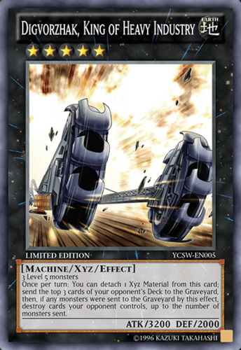 Digvorzhak, King of Heavy Industry - YCSW-EN005 Super Rare Limited Edition