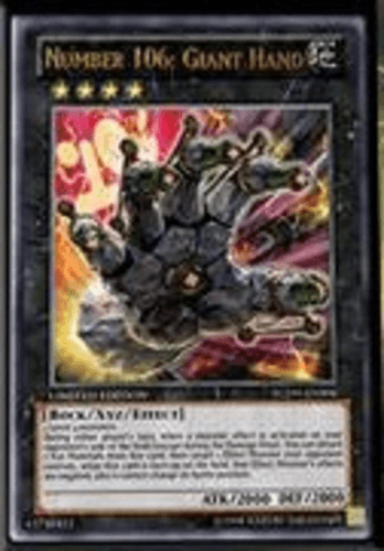 Number 106: Giant Hand - YCSW-EN006 Ultra Rare Limited Edition