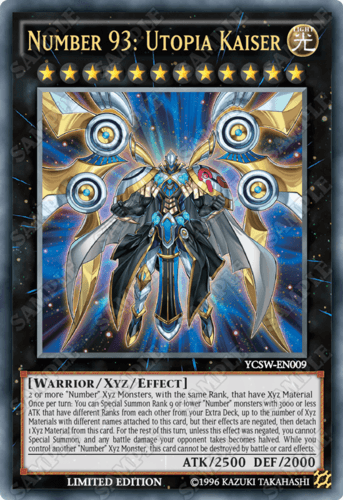 Number 93: Utopia Kaiser - YCSW-EN009 Super Rare Limited Edition