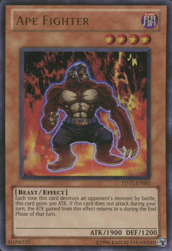 Ape Fighter - YDT1-EN001 Ultra Rare Unlimited