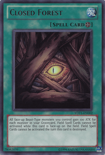 Closed Forest - YDT1-EN002 Ultra Rare Limited Edition