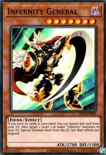 Infernity General - YF03-EN001 Ultra Rare Limited Edition