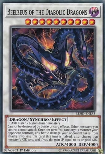 Beelzeus of the Diabolic Dragons - YF08-EN001 Ultra Rare Limited Edition