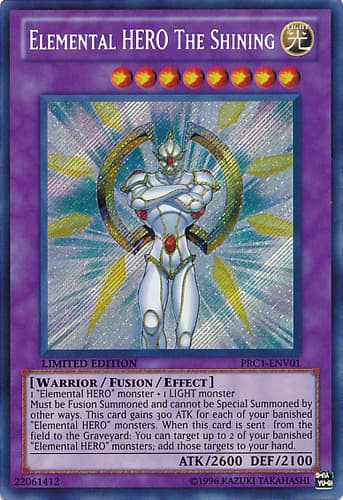 Elemental HERO The Shining - YG06-EN001 Ultra Rare Limited Edition