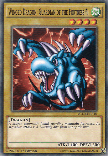 Winged Dragon, Guardian of the Fortress #1 - YGLD-ENA10 Common Unlimited
