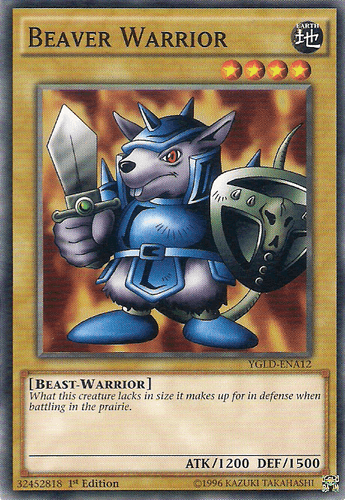 Beaver Warrior - YGLD-ENA12 Common 1st Edition