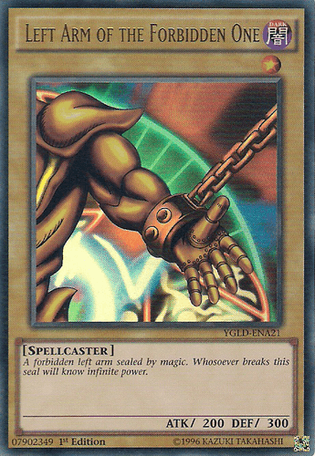 Left Arm of the Forbidden One - YGLD-ENA21 Ultra Rare Unlimited
