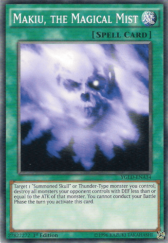 Makiu, the Magical Mist - YGLD-ENA34 Common Unlimited