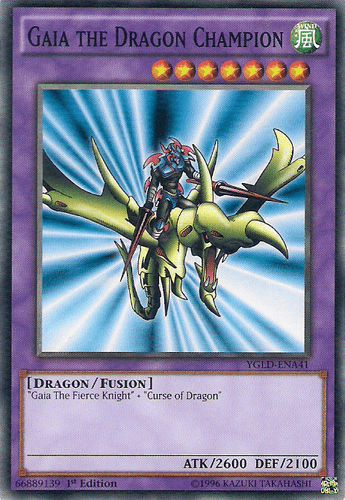 Gaia the Dragon Champion - YGLD-ENA41 Common Unlimited