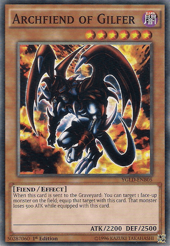 Archfiend of Gilfer - YGLD-ENB05 Common Unlimited
