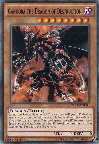 Gandora the Dragon of Destruction - YGLD-ENC03 Common Unlimited