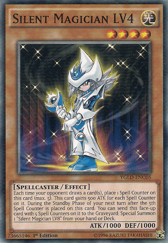 Silent Magician LV4 - YGLD-ENC05 Common 1st Edition