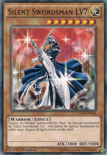 Silent Swordsman LV7 - YGLD-ENC06 Common Unlimited