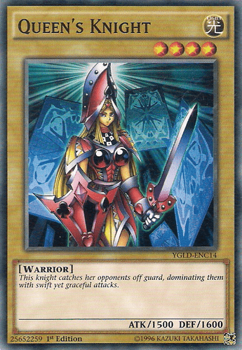 Queen's Knight - YGLD-ENC14 Common 1st Edition
