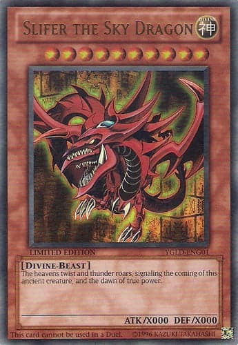 Slifer the Sky Dragon - YGLD-ENG01 Ultra Rare Limited Edition