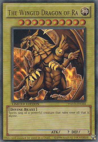 The Winged Dragon of Ra - YGLD-ENG03 Ultra Rare Limited Edition
