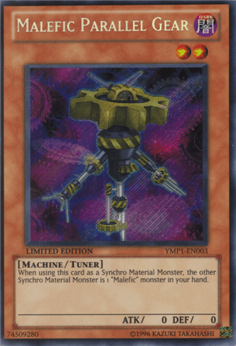 Malefic Parallel Gear - YMP1-EN003 Secret Rare Limited Edition
